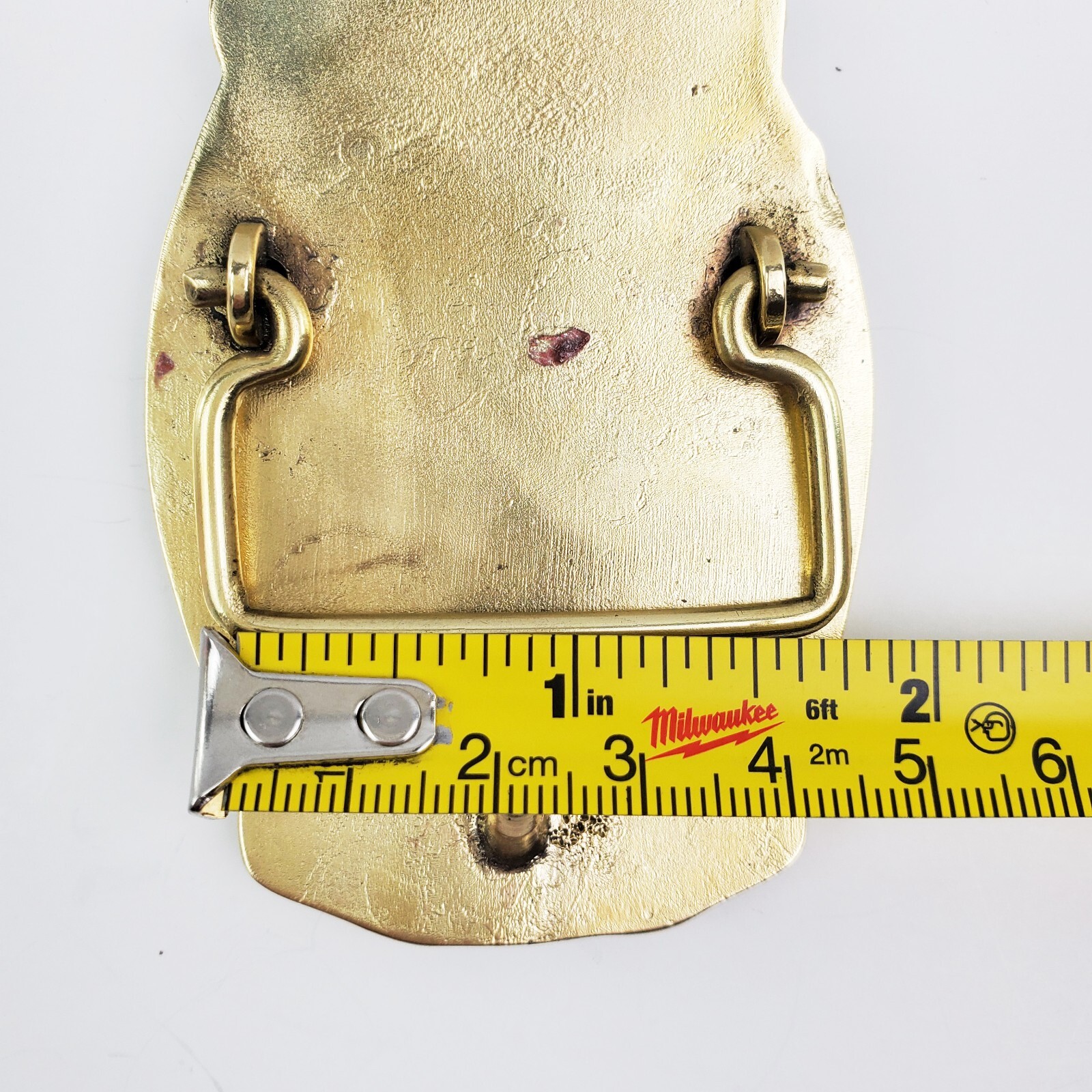 BASS Belt Buckle Anglers Sportsman Society Fishing Solid Brass 3&Prime;