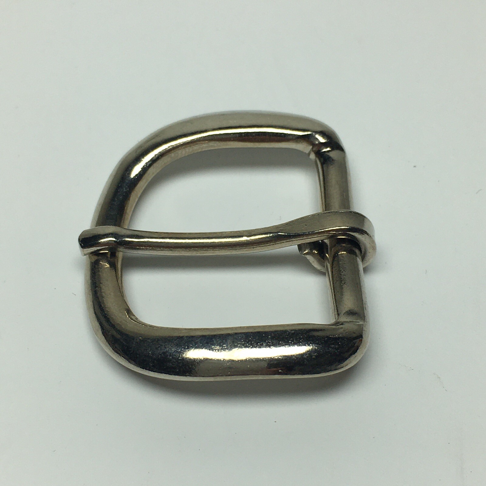 Vintage Replacement Belt Buckle Fits 1.2&Prime; Strap – Simple Basic Silver Tone 6A