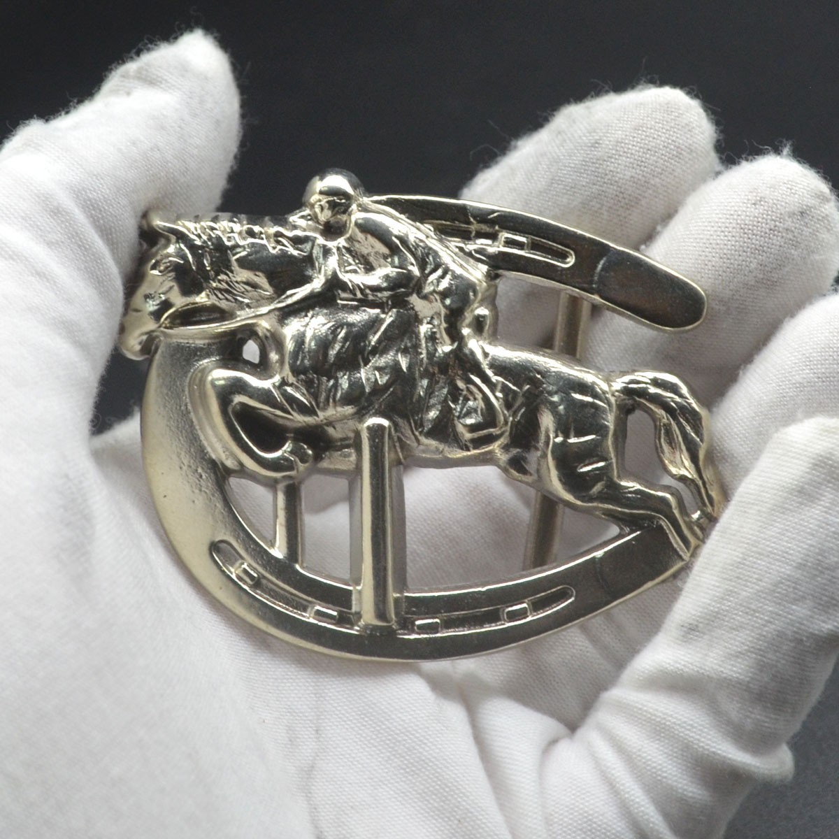 Lost-Wax Casting White Copper Knight Men&rsquo;s Belt Buckle (Belt Not Included)