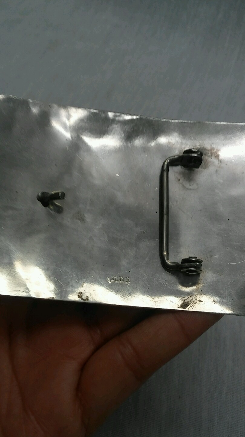 Unique vintage artisan studio Anna mixed metals modernist buckle