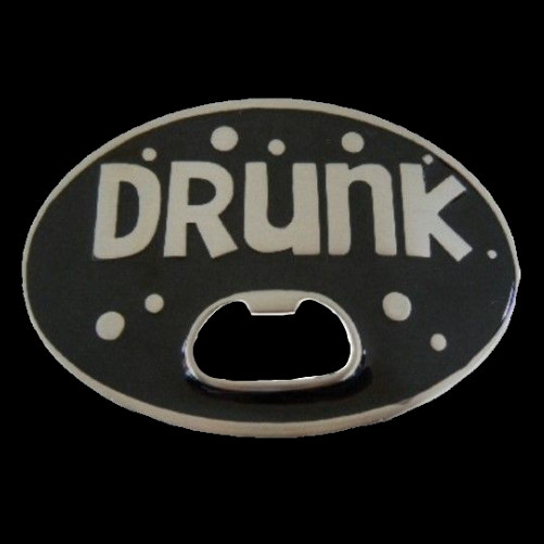 Belt Buckle Drunk Beer Bottle Opener Bar Humor Drinking Party Costume Buckles