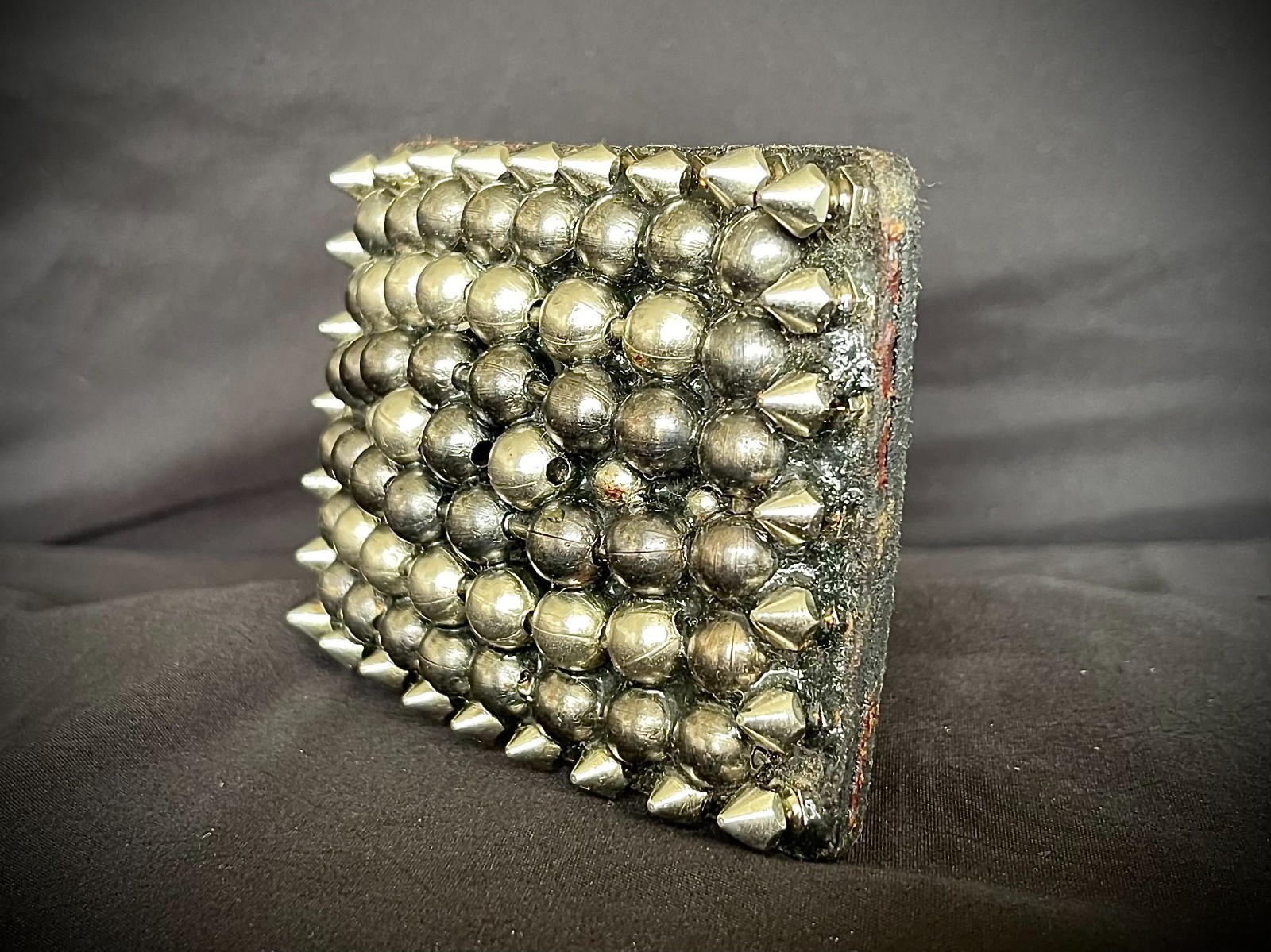 Studded Belt Buckle Archive 2007-09 Industrial Leather Back OOAK Darren Mcneese