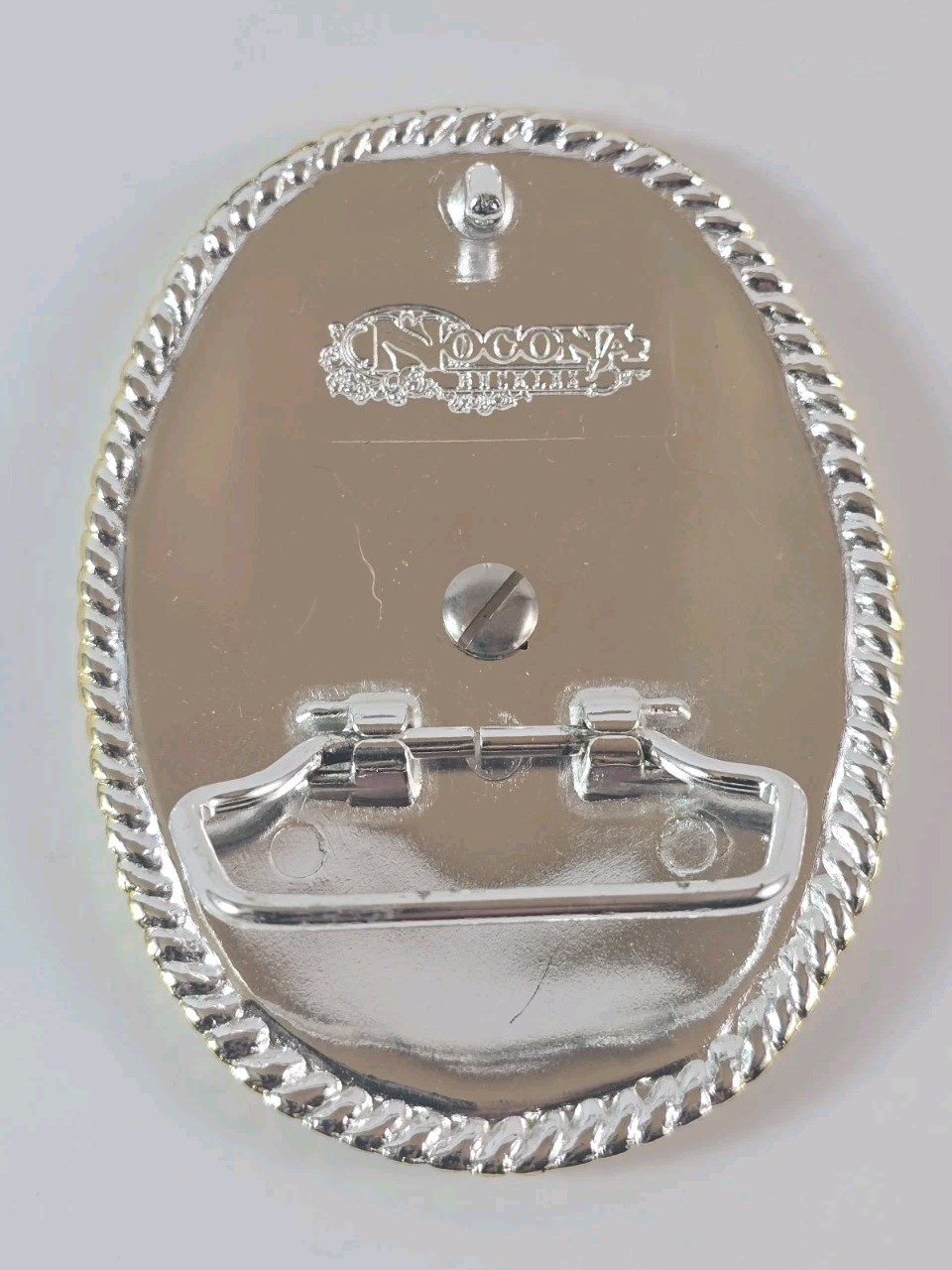 NOCONA Western Floral Scroll & « G » Initial Oval Belt Buckle☆NIB☆☆☆☆☆