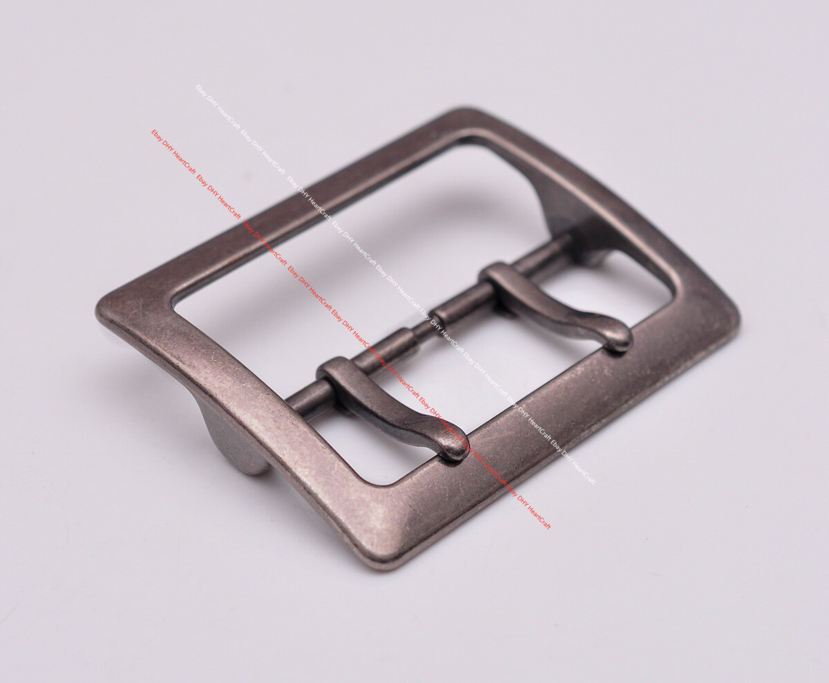 Western Leathercraft Wide End Bar Double Pin Belt Buckle Replacement fits 55mm