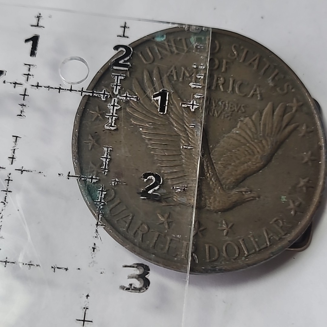 Standing Liberty Quarter Coin Belt Buckle Vtg 1976 Henchel-Mt.View California