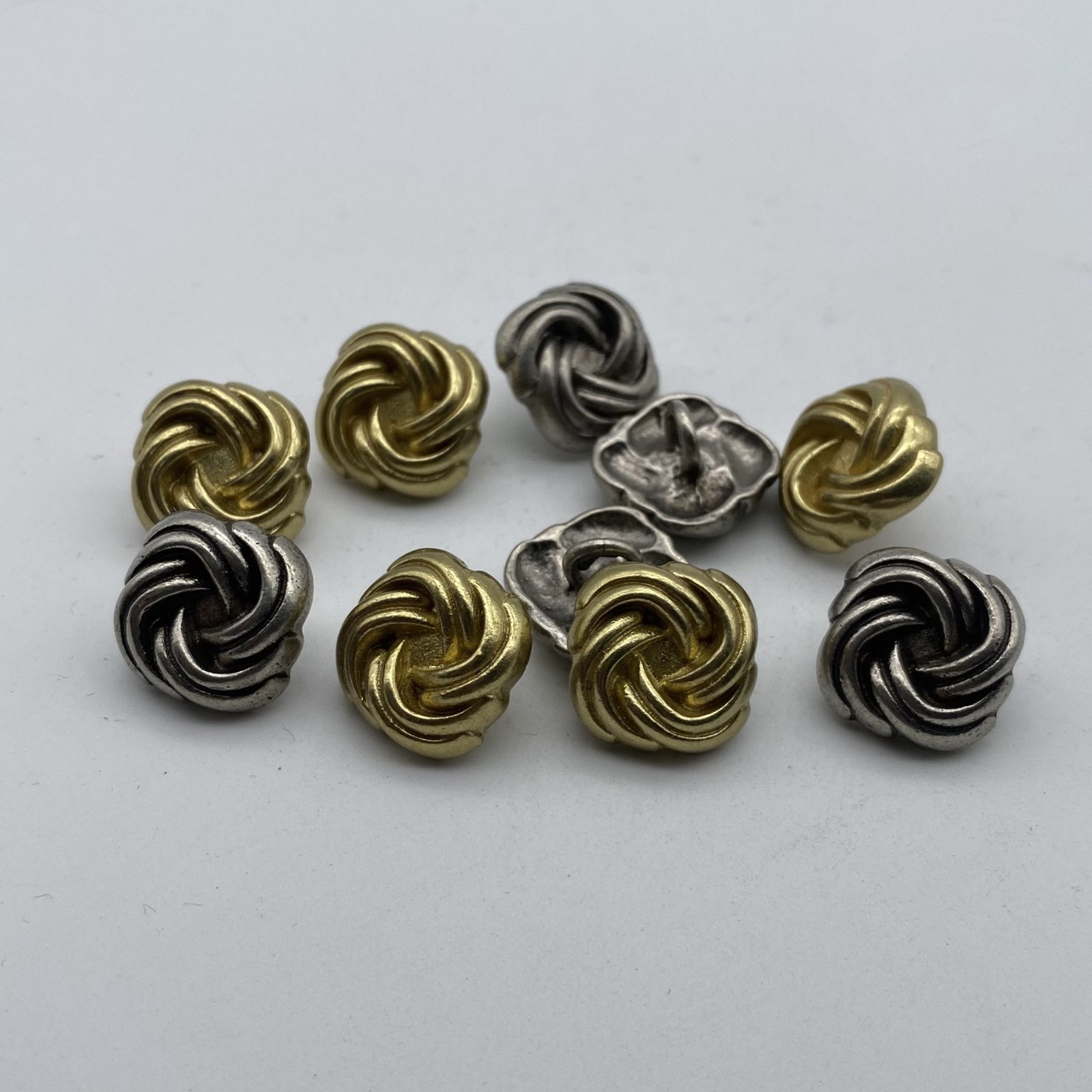 Twisted Design Sewing Button,Clothing Shank Button,Brass Sewing Button, lot