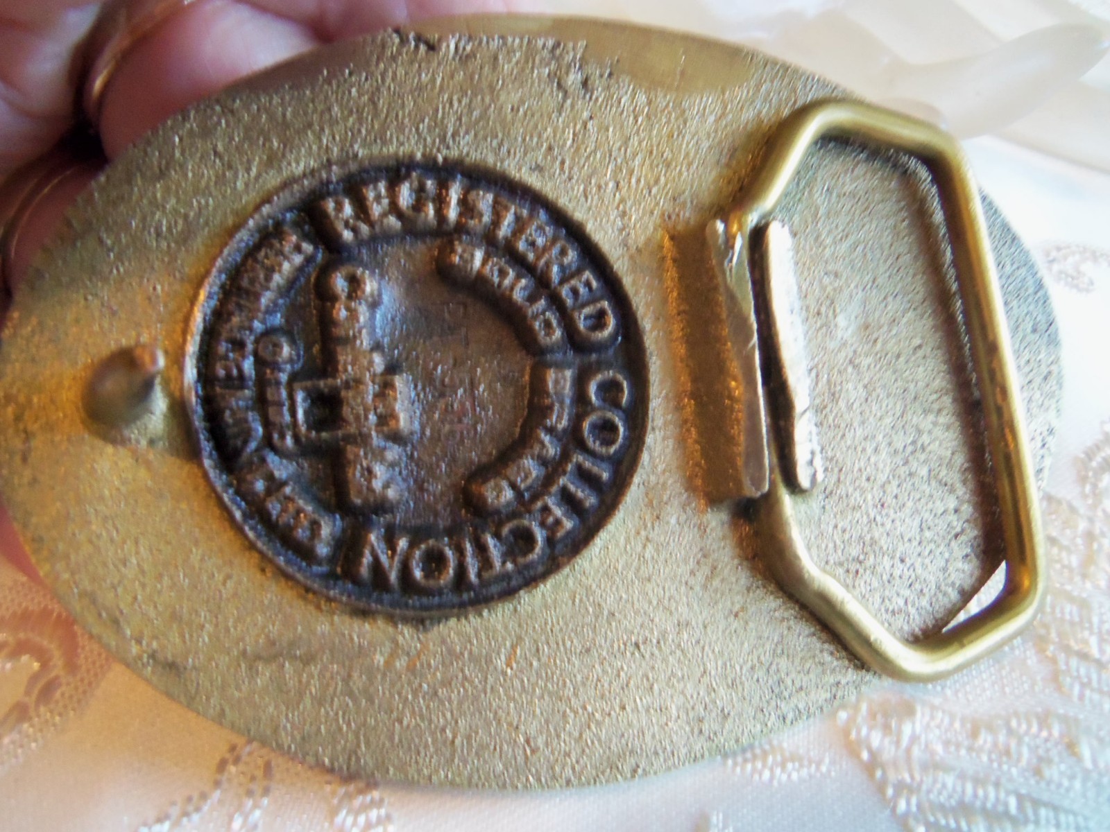 Registered Historical Collection Oklahoma Land Run Belt Buckle Rare in Pouch