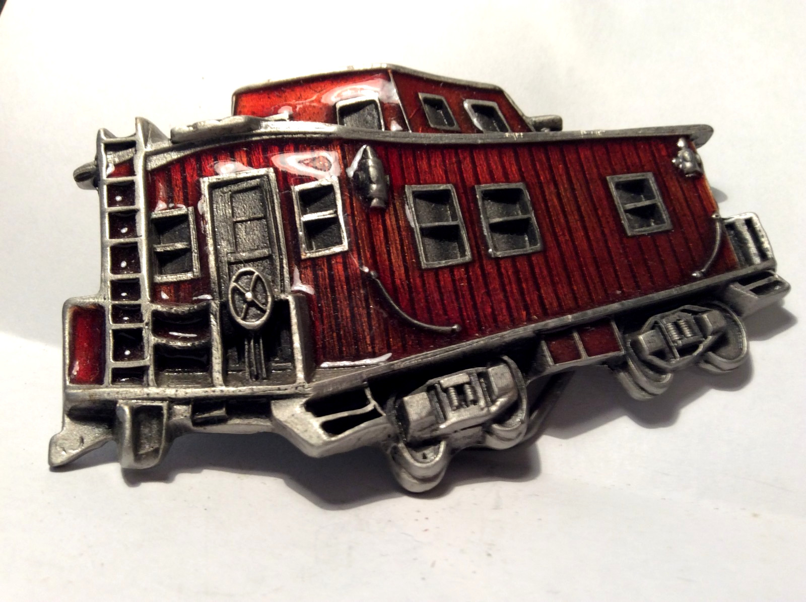 Vintage Train Caboose Belt Buckle Great American Buckle Co