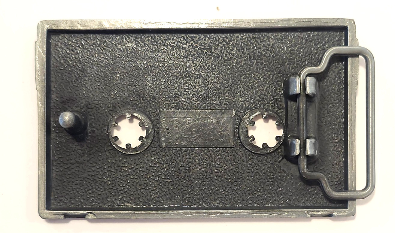 Cassette Tape Rock Star Old School Music Metal Fashion Belt Buckle