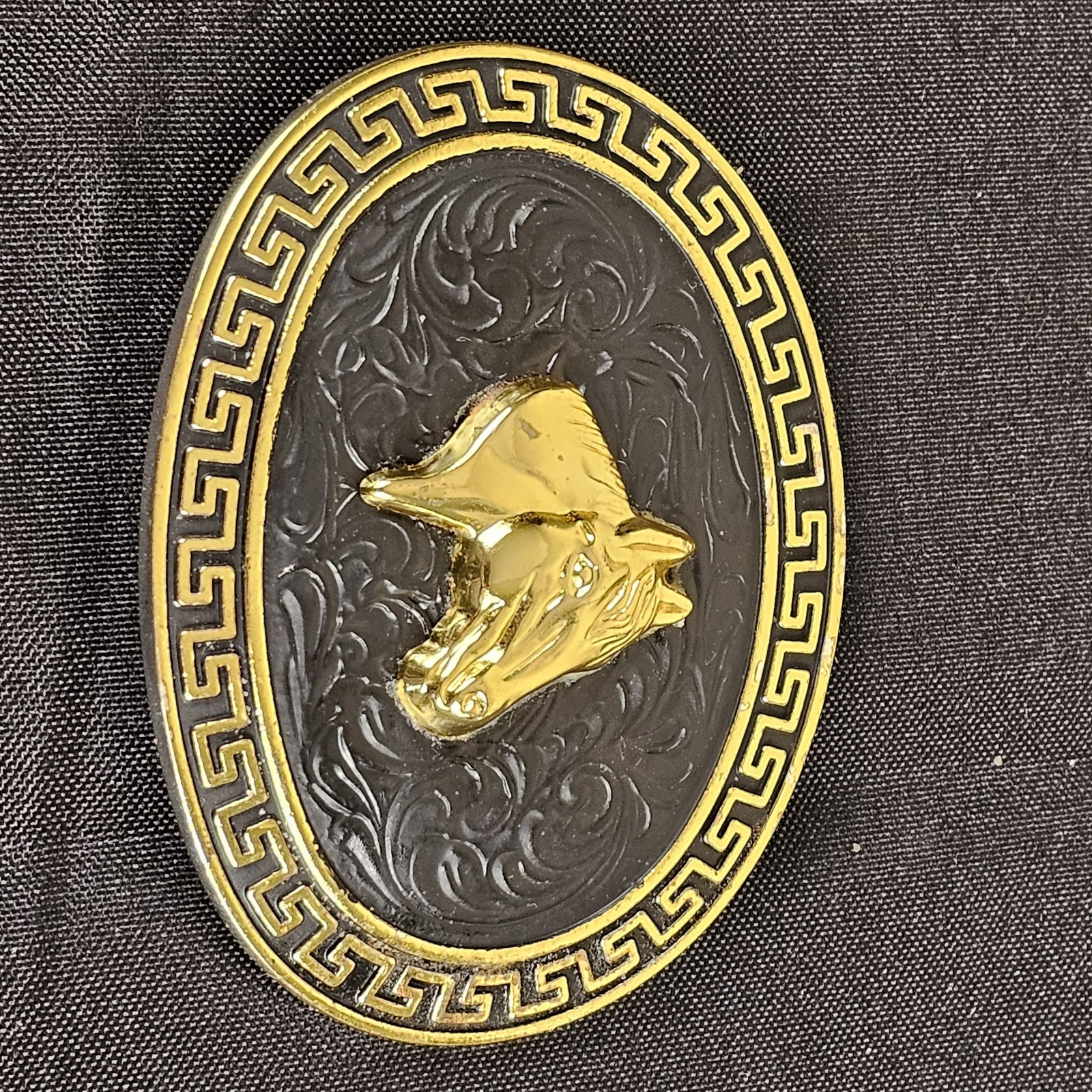 Horse Cowboy Western Style Belt Buckle Made In Mexico