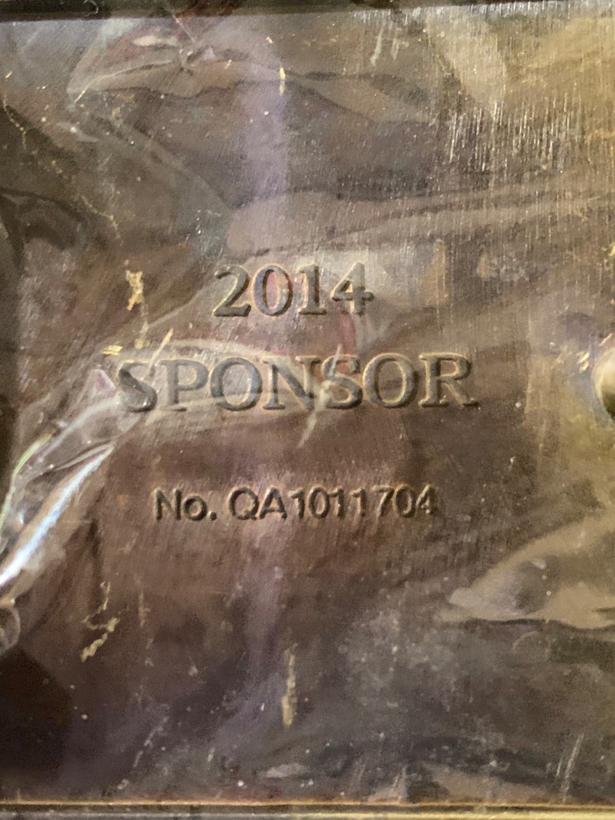 2014 Sponsor « Freedom Is Not Free » Brass Belt Buckle Patriotic Eagle