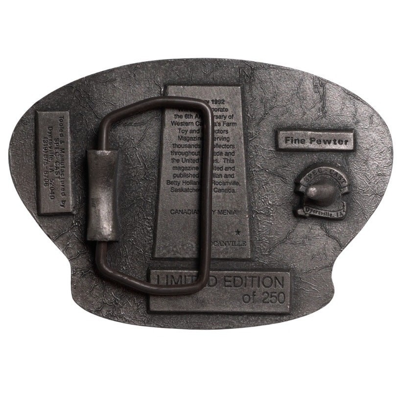 VTG 1986-1992 C.T.M. 6th Anniversary Pewter Belt Buckle Limited Edition 01/250