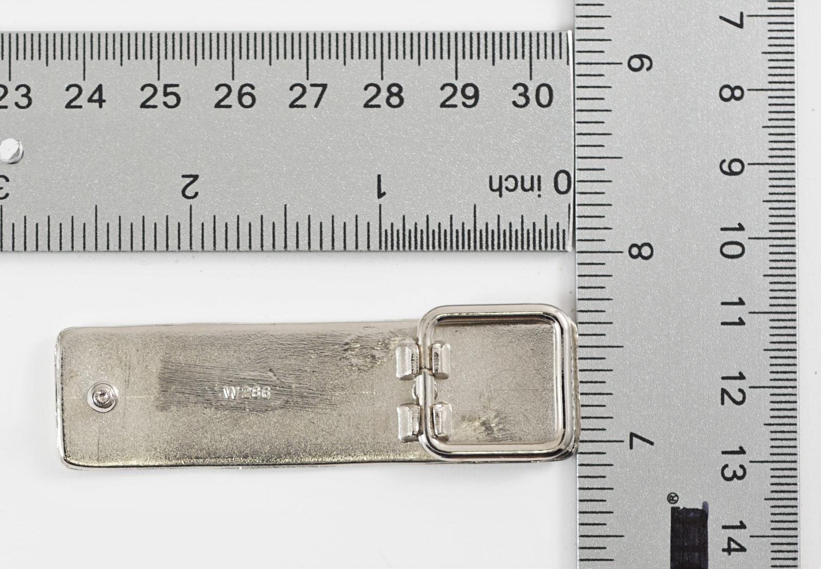 Woman Metal 5/8&Prime;(16mm) Plate Belt Buckle (#7A) Polished Silver Color NEW