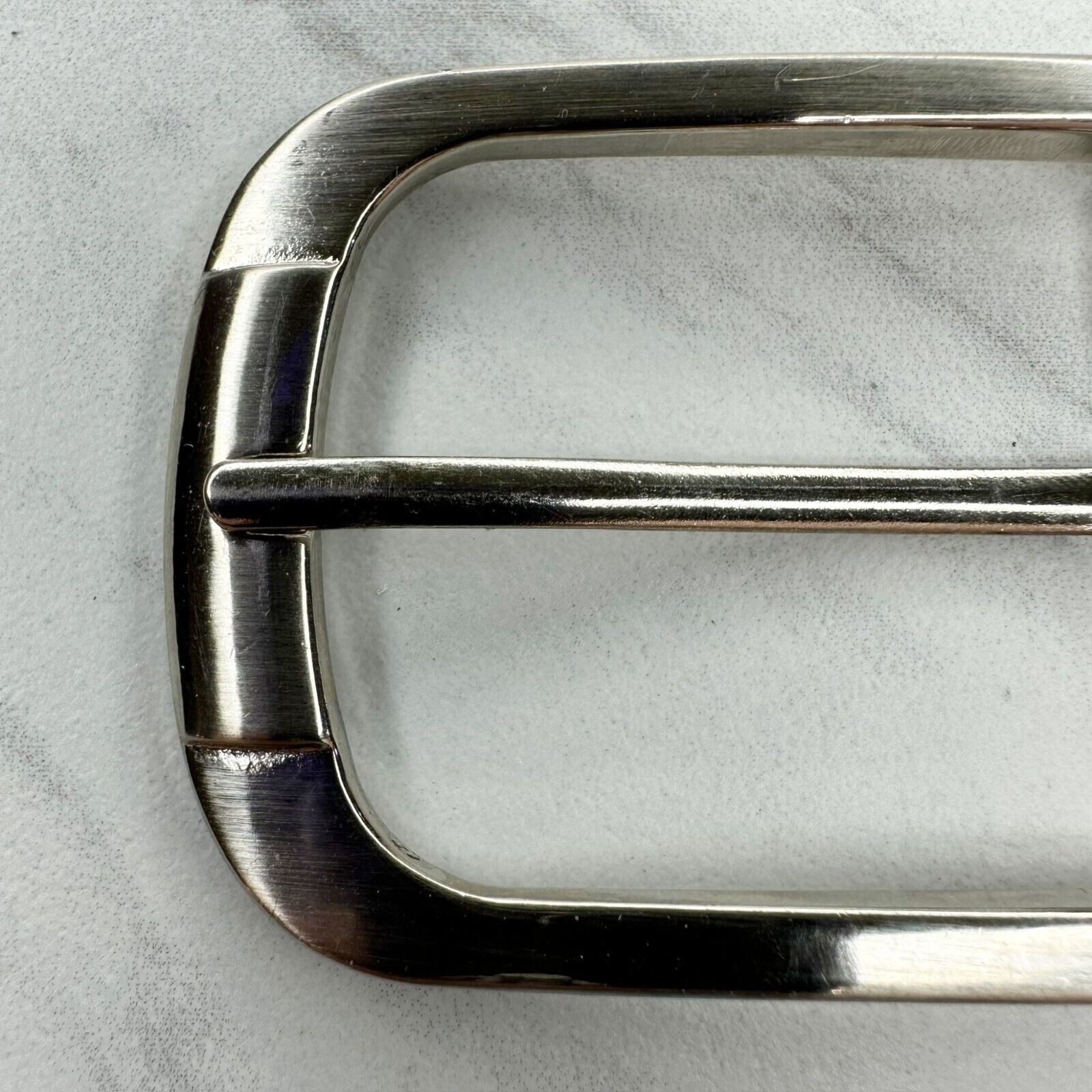Silver Tone Simple Basic Belt Buckle
