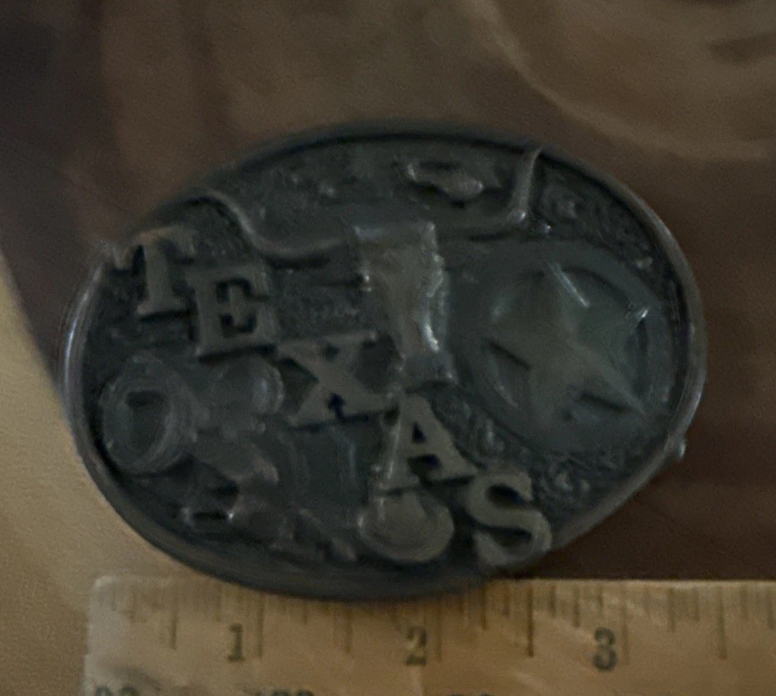 Montana Silversmiths Texas Belt Buckle Longhorn Cowboy Western Vintage
