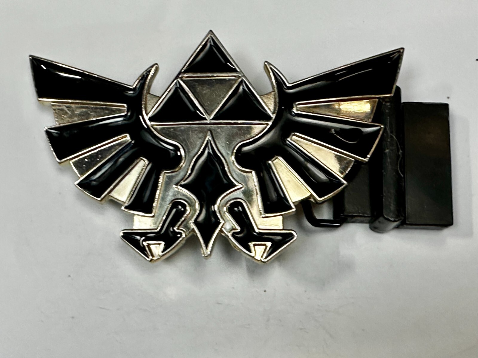 The Lengend Of Zelda Twilight Princess Triforce Logo Belt Buckle Tm2011 Nintendo