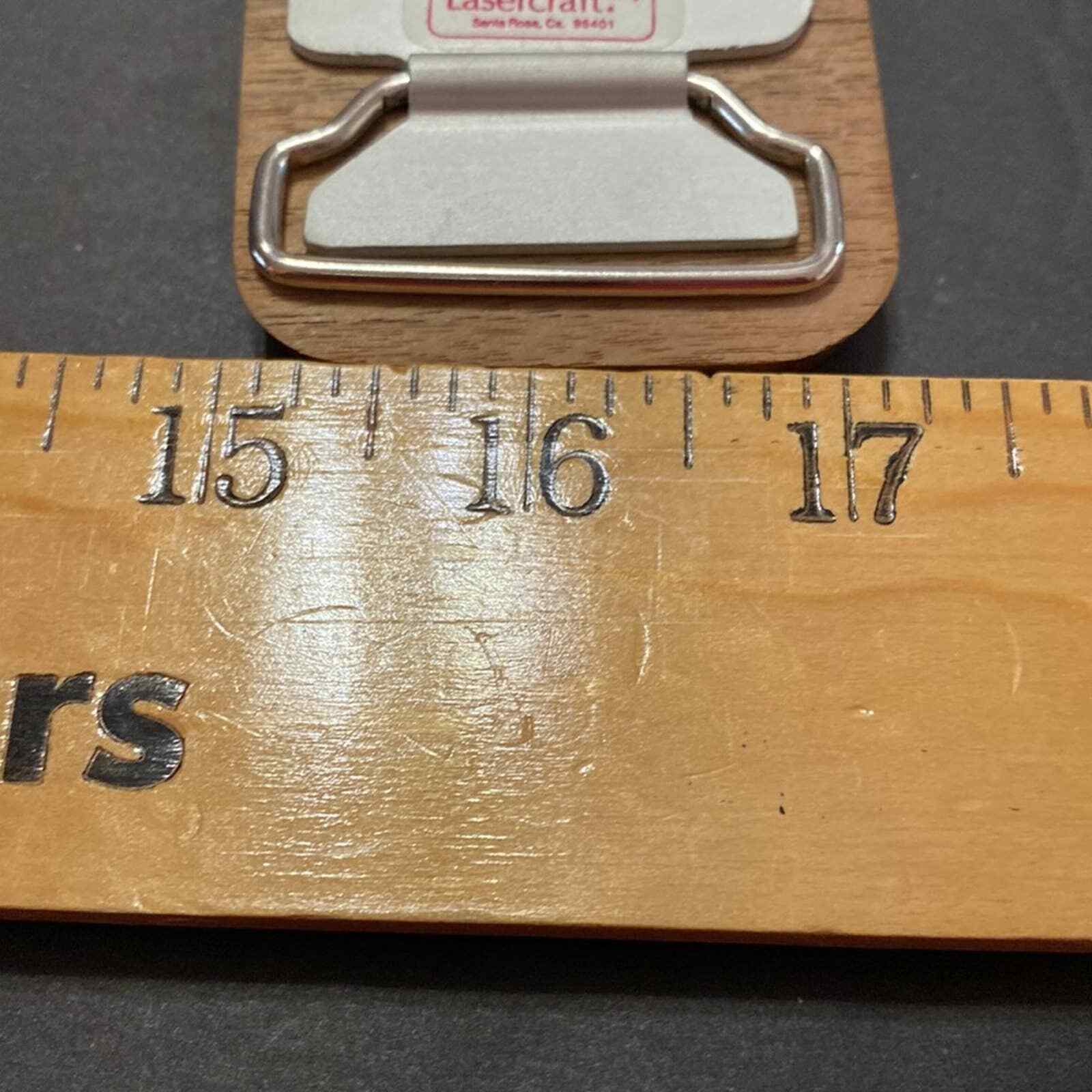 Vintage 1977 Lasercraft Laser Engraved V Formation Geese Duck Theme Belt Buckle