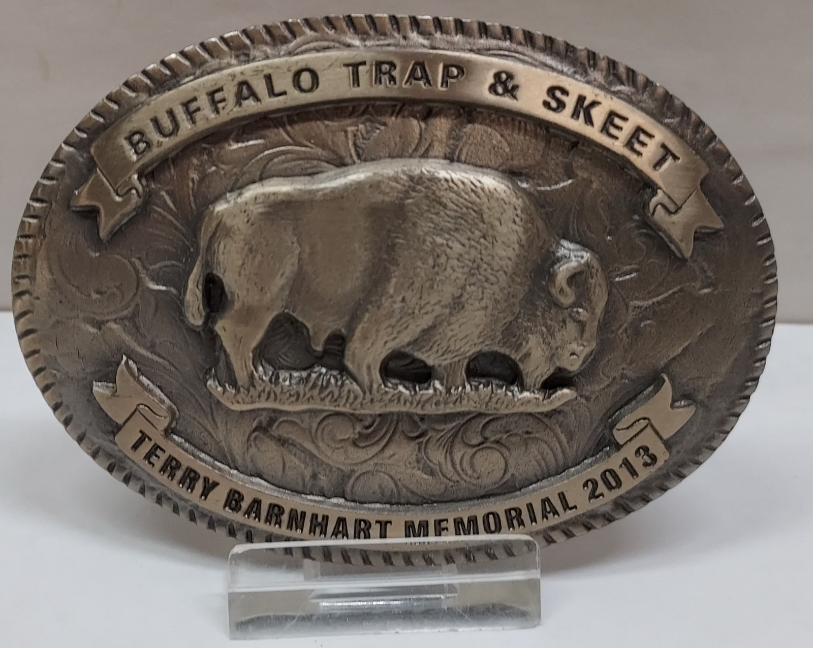 2013 BUFFALO TRAP & SKEET – TERRY BARNHART MEMORIAL – BELT BUCKLE -listing #9557