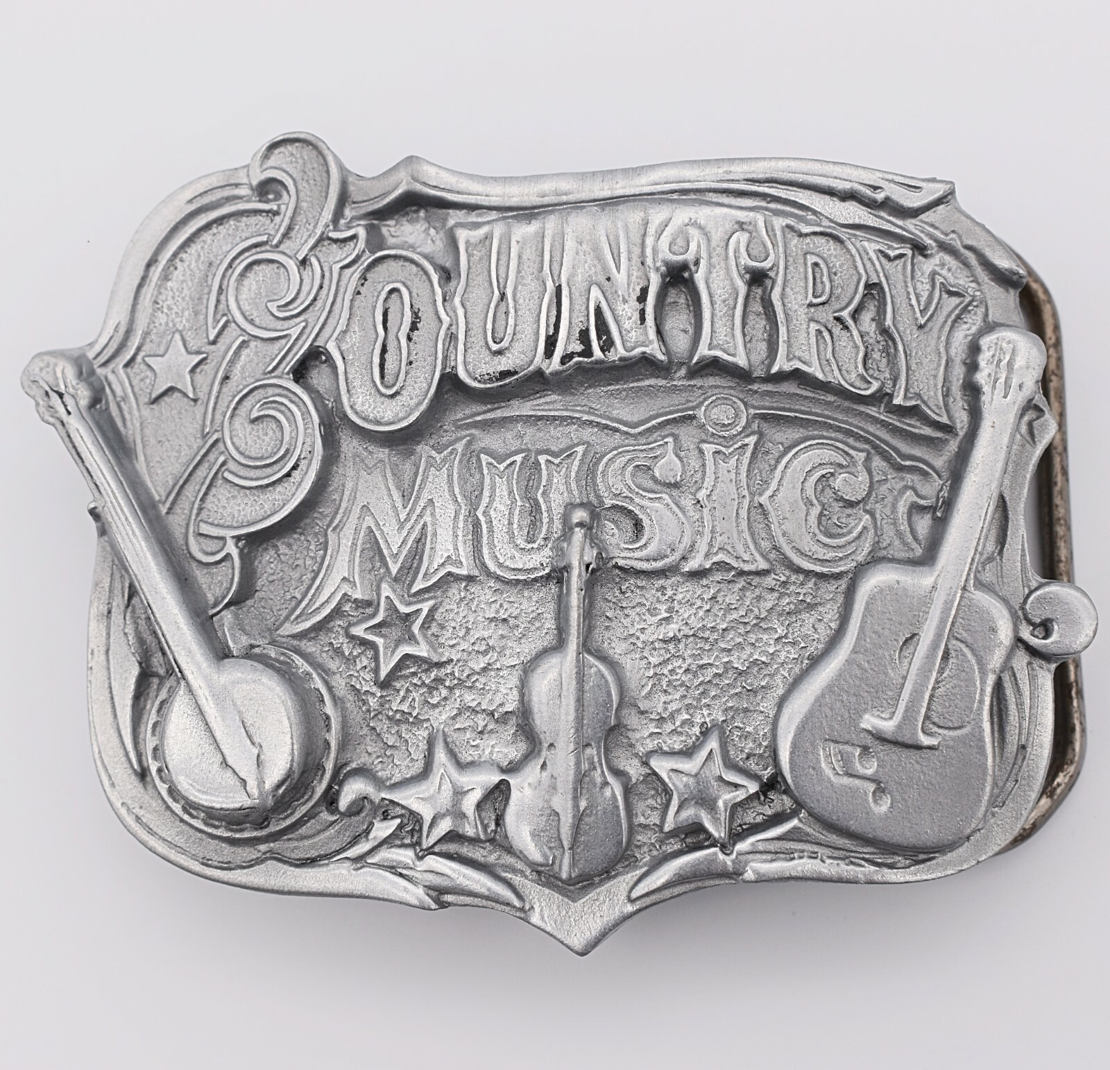Country Music Banjo Guitar Fiddle Novelty Gift Belt Buckle (New)
