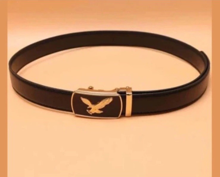 Men Eagle Decor Automatic Buckle Belt