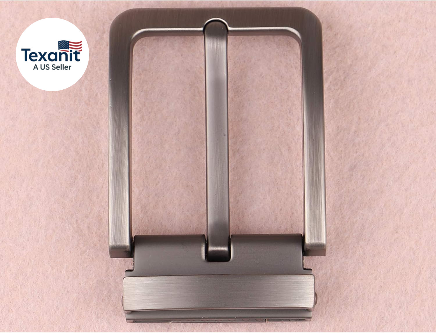 1.5 Inches (38-40 Mm) Belt Buckle Single Prong Square Replacement Buckle for Men
