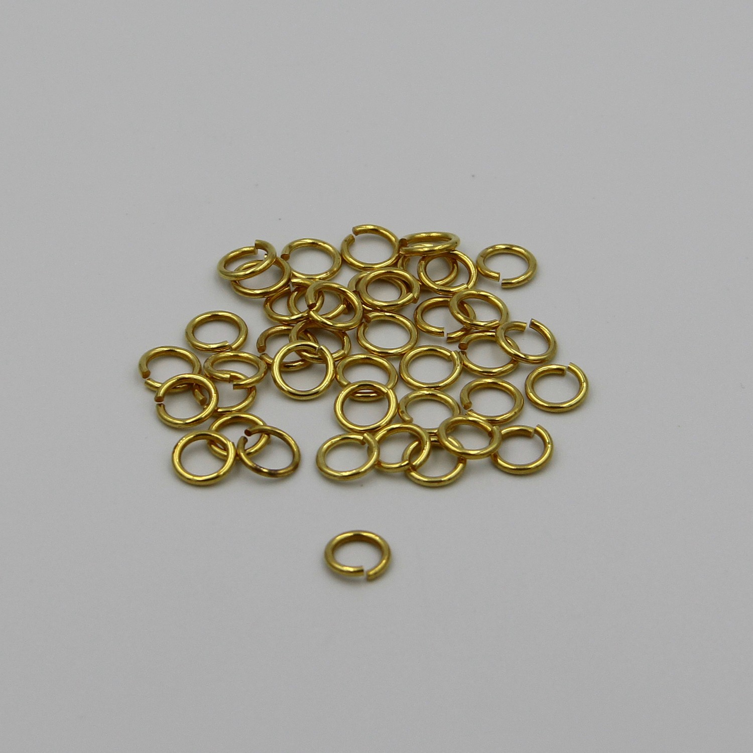 Opened Jump Ring Solid Brass Split Rings 8mm lot