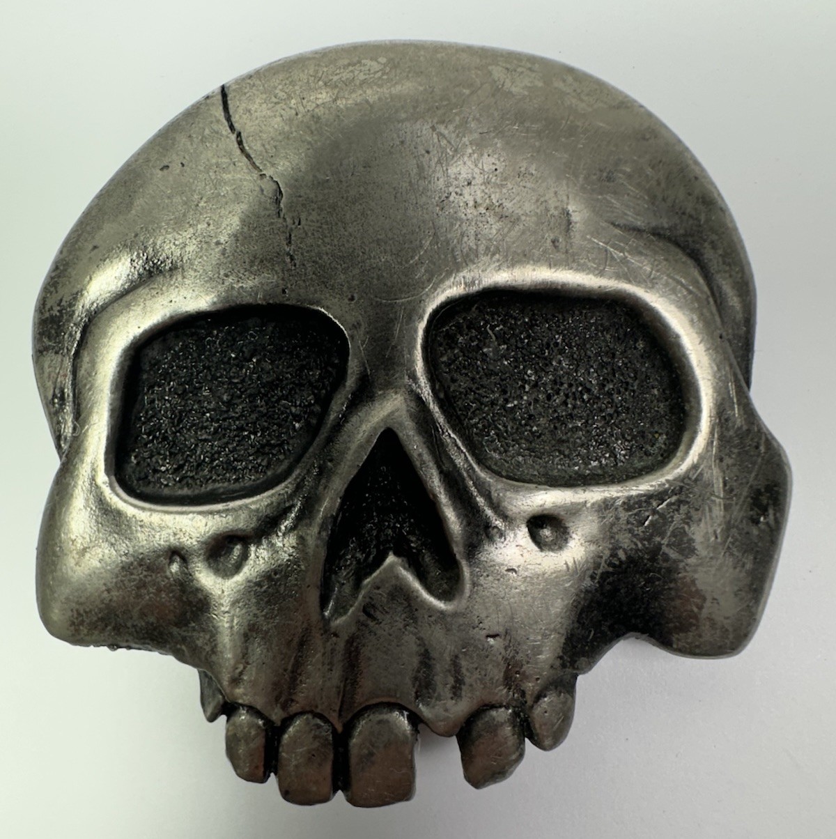 Vintage 1976 Skull Head Belt Buckle Great American Buckle Company