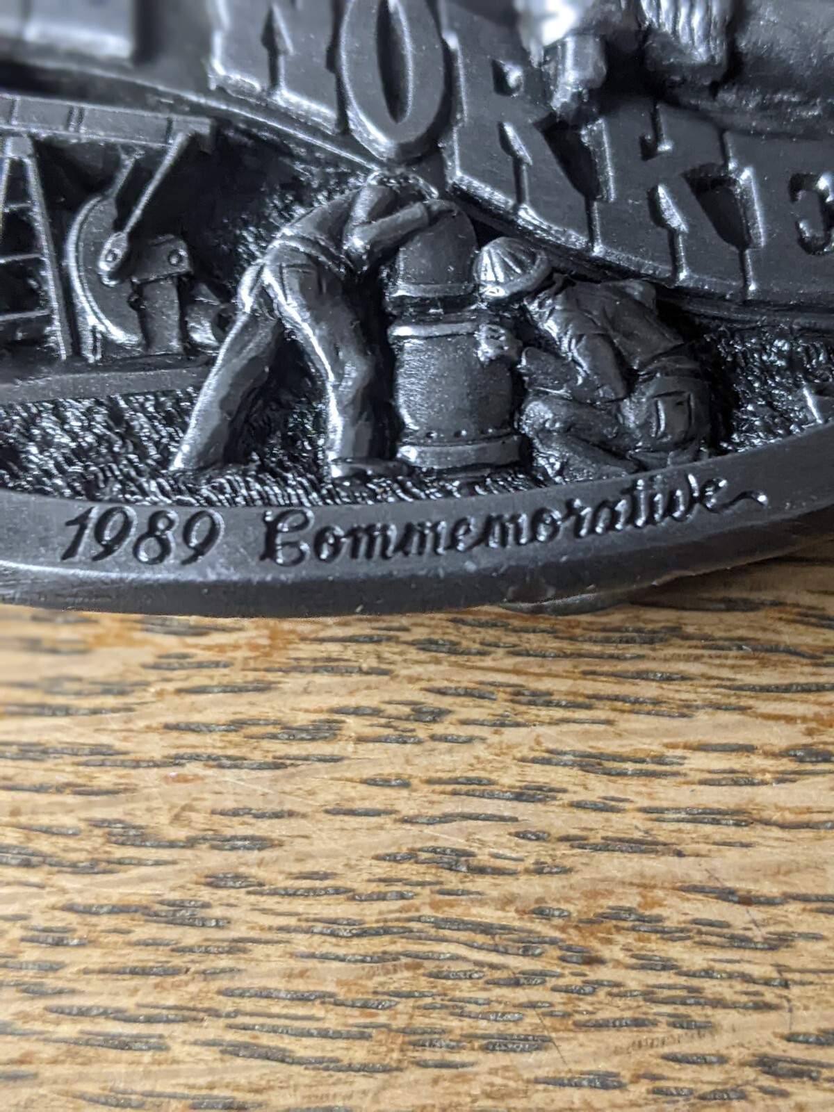Vtg American Oil Worker Belt Buckle Commemorative Limited Edition &rsquo;89 12 of 5000
