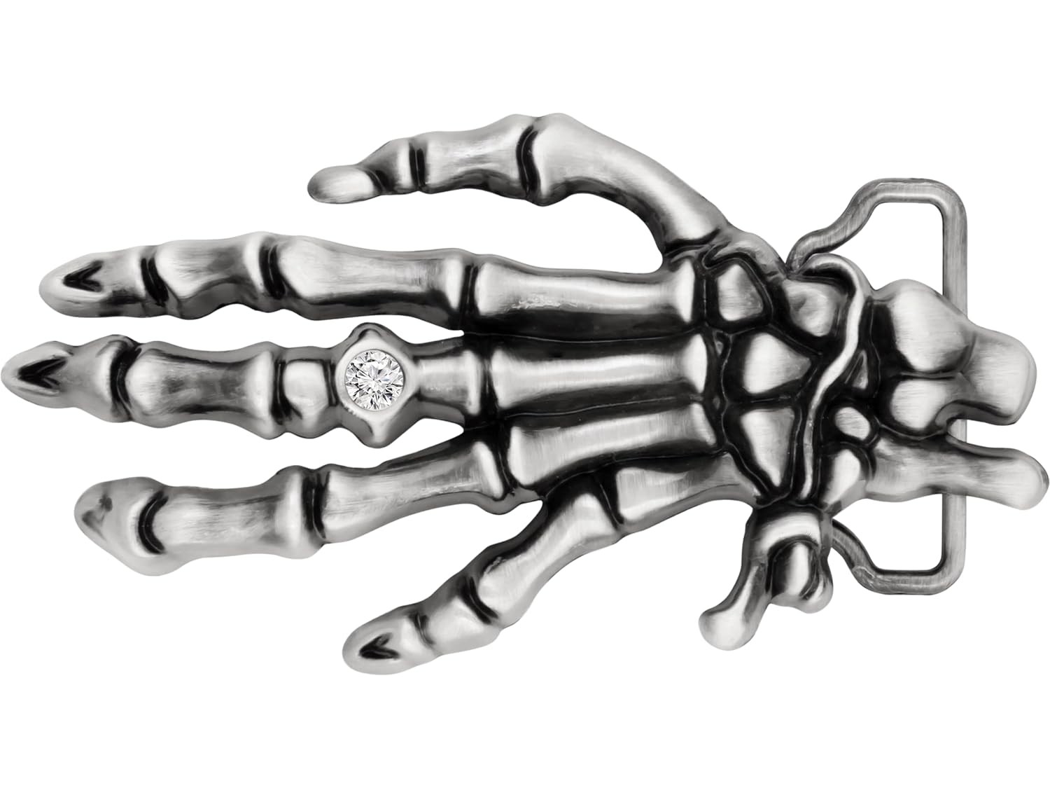 Unique Hand Skeleton Metal Belt Buckle Punk Skull Fashion Jewelry for Men
