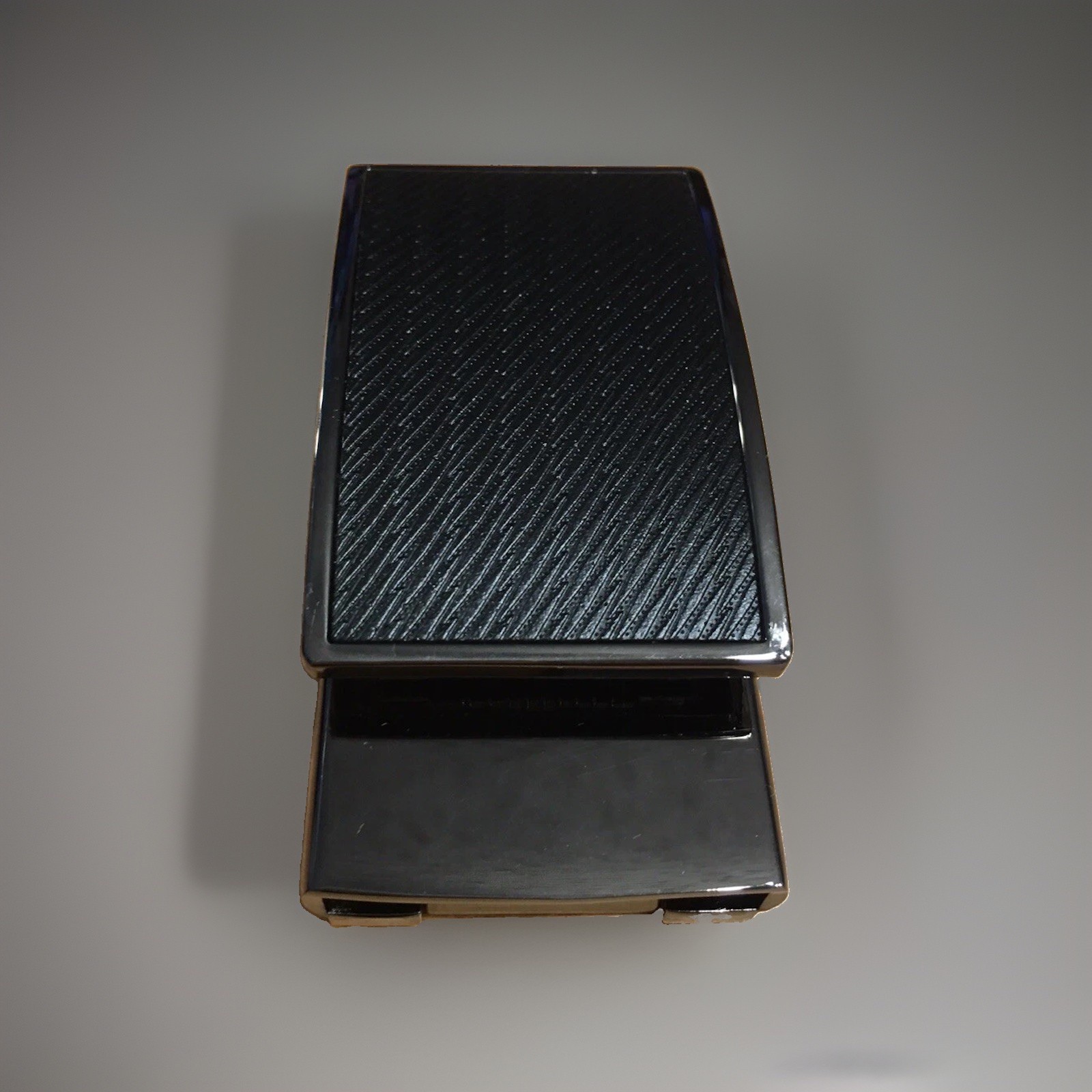 Mens Black Belt Buckle Ratchet Fashion Slide Metal NOS