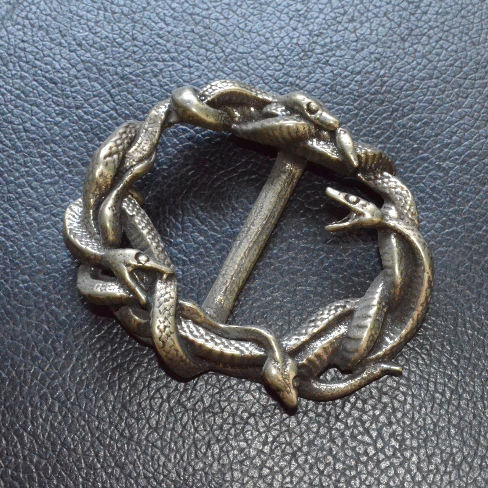 Lost Wax Casting Solid Brass Copper Snake Belt Buckle, For Width 35mm belt