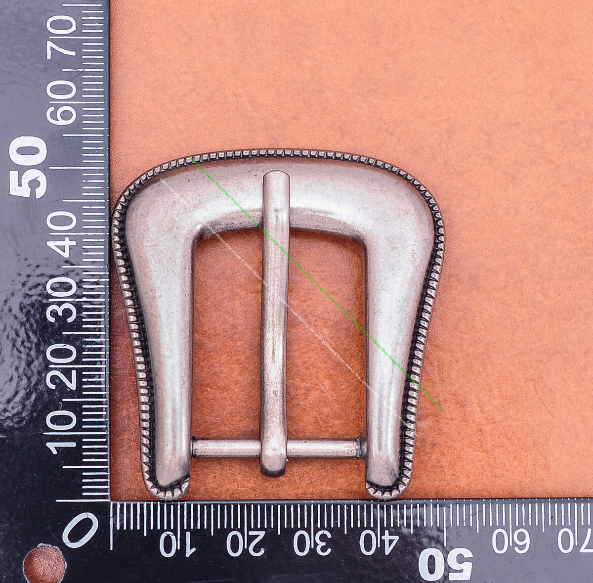 Classic Antique Silver Western Rope Side Belt Buckle Set Fits 25mm Belt Strap