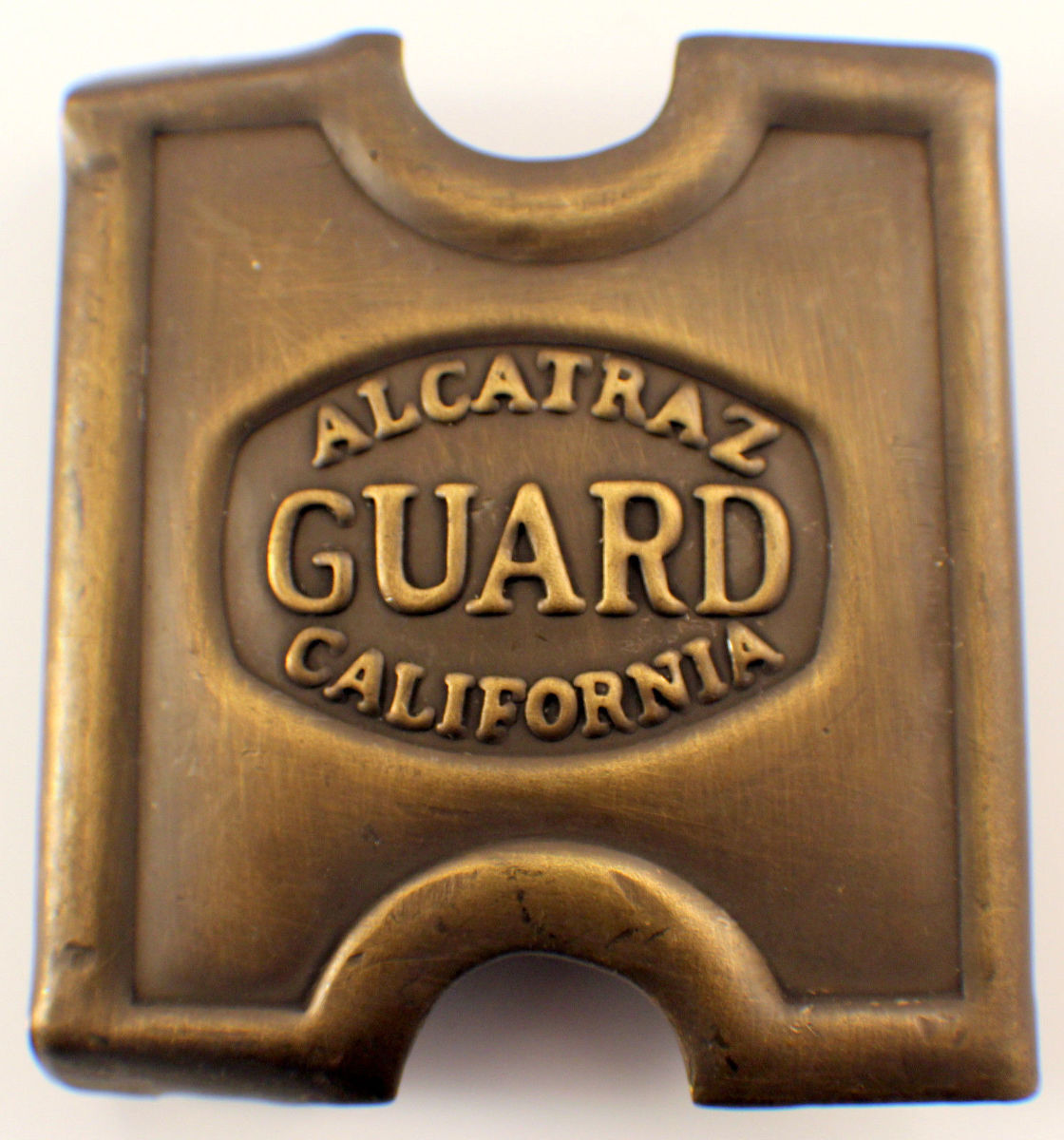 Anson Mills Belt Buckle Alcatraz Guard California Solid Brass Reenactments