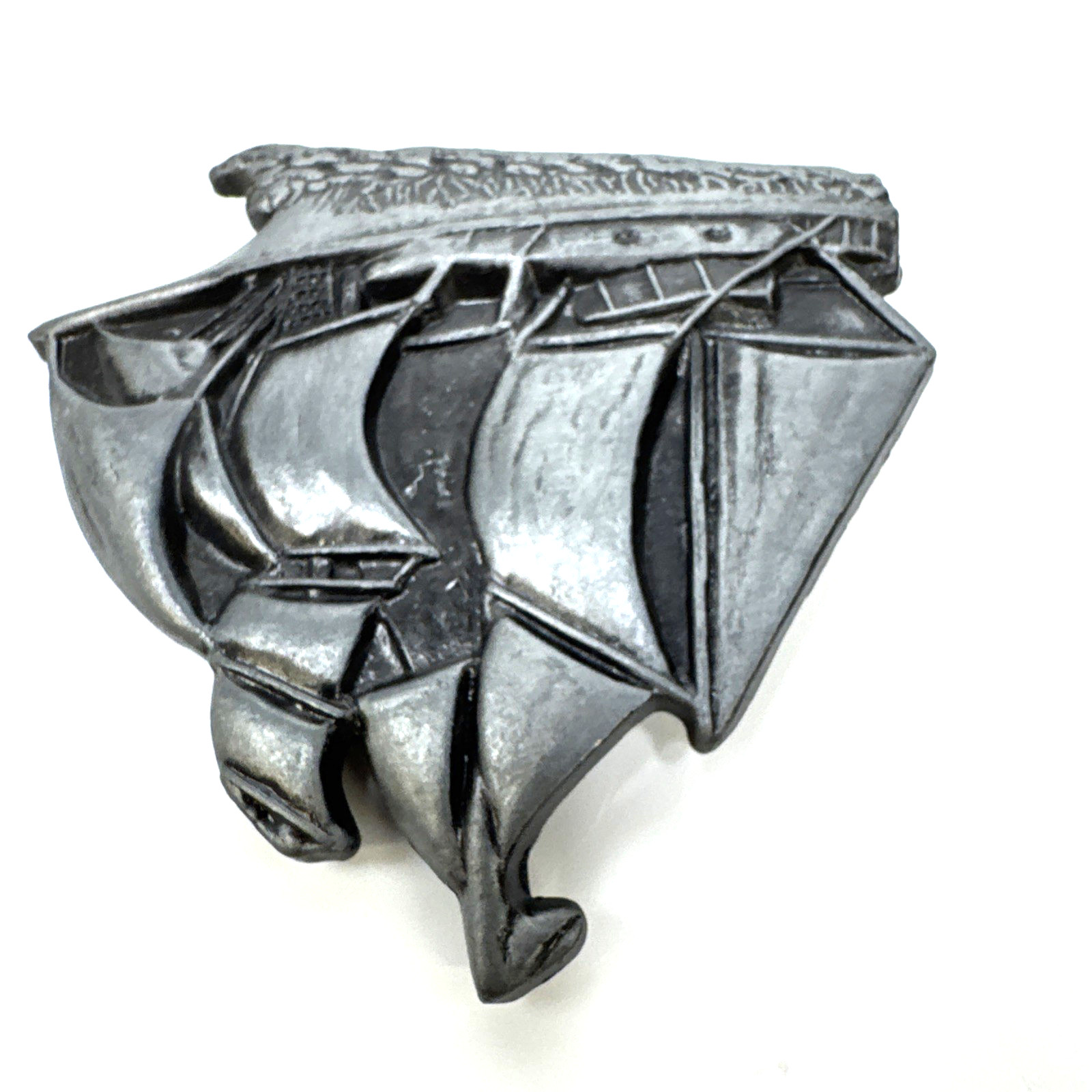 Vintage Belt Buckle Sail Boat Sailboat Ship Pirate Ship