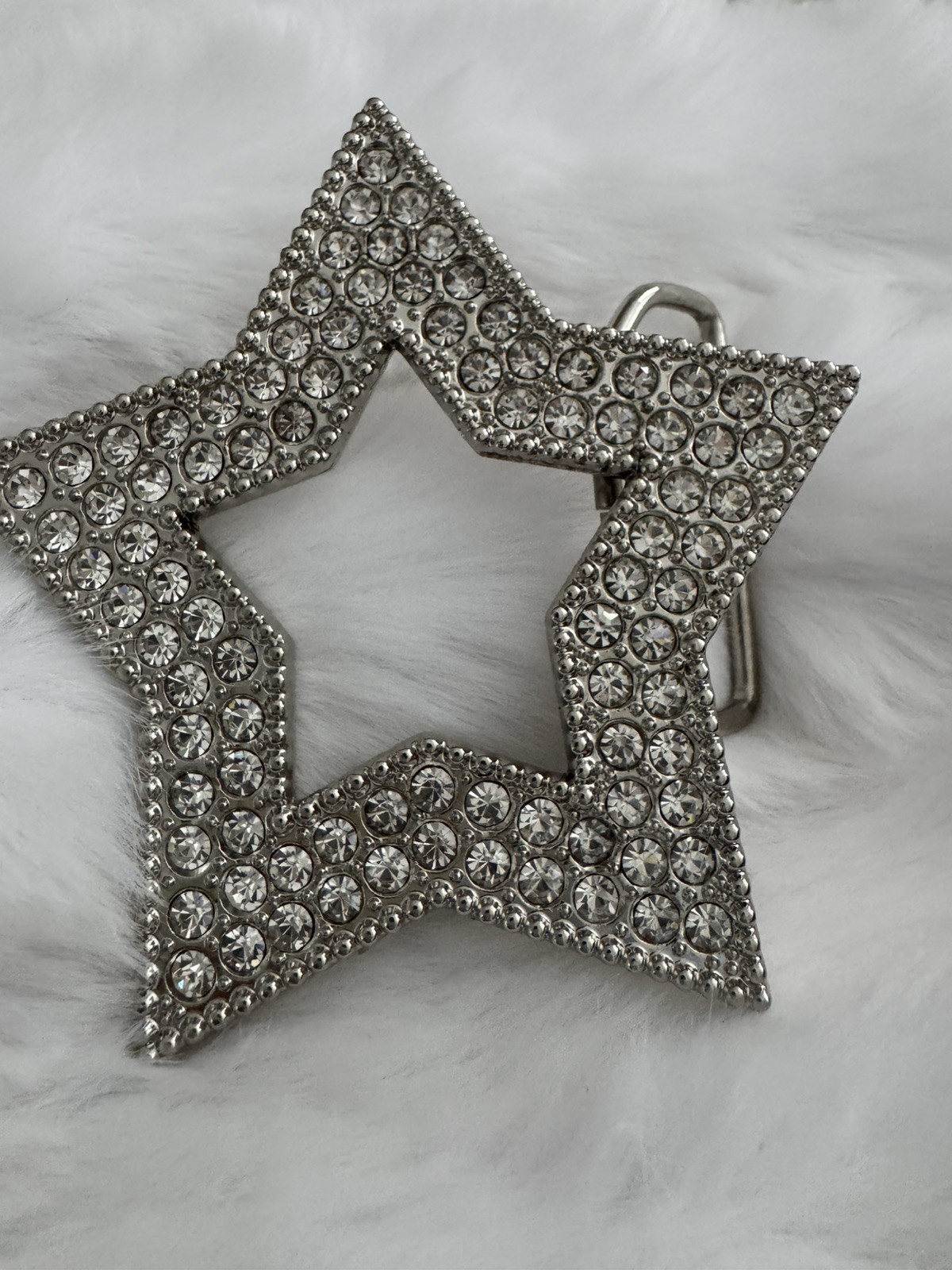 New Men’s Star Studded Rhinestone Belt Buckle New