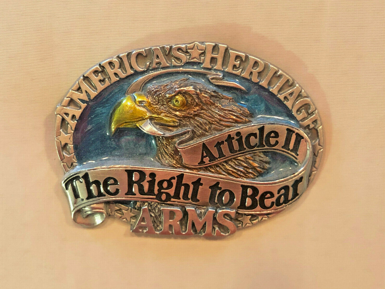 America&rsquo;s Heritage Right To Bear Arms Belt Buckle Great American Company