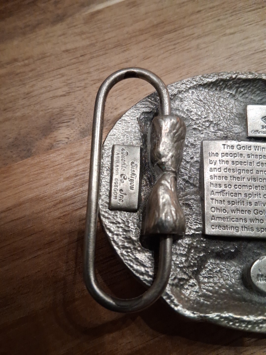 HONDA belt buckle motorcycle WESTERN cowboy. GOLD WING