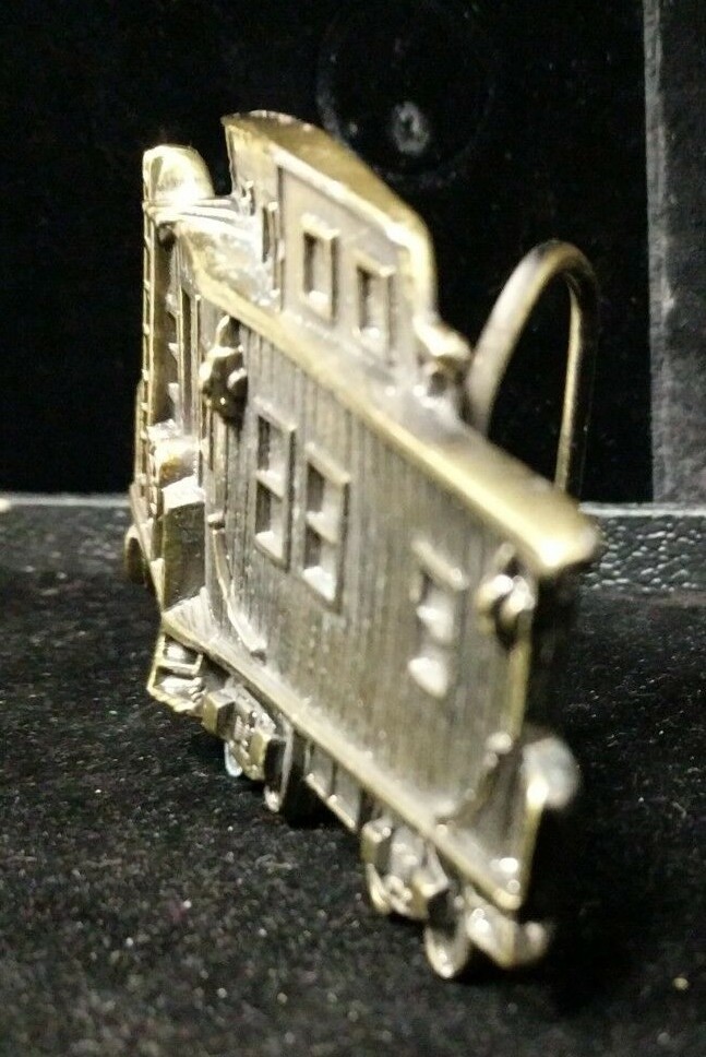 Vintage 1979 Belt Buckle Great American Buckle Co Train Car Signed Limited #