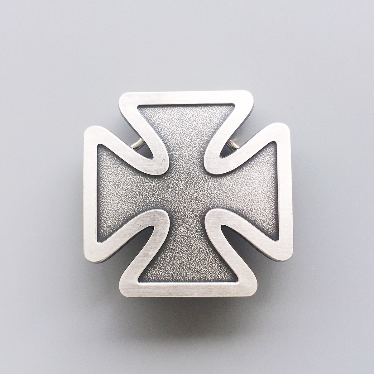 Vintage Silver Cross Belt Buckle Gurtelschnalle Boucle de ceinture