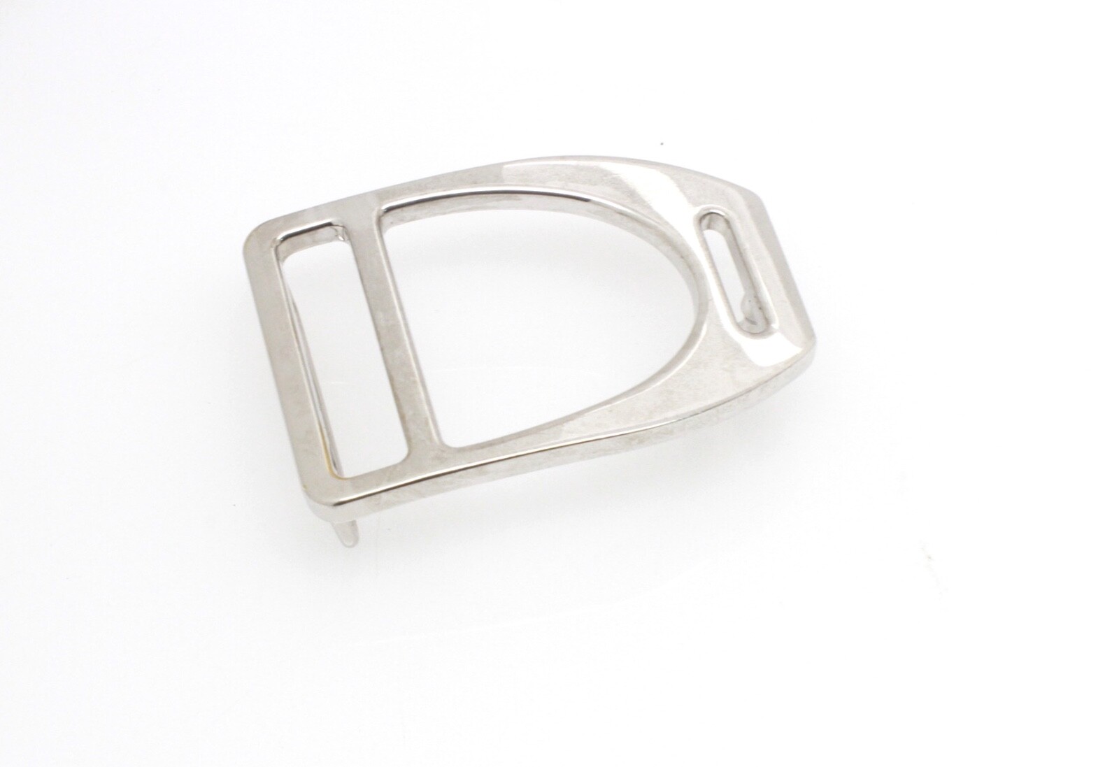 Hermes Etrier Buckle Belt 32mm Rudium Plated