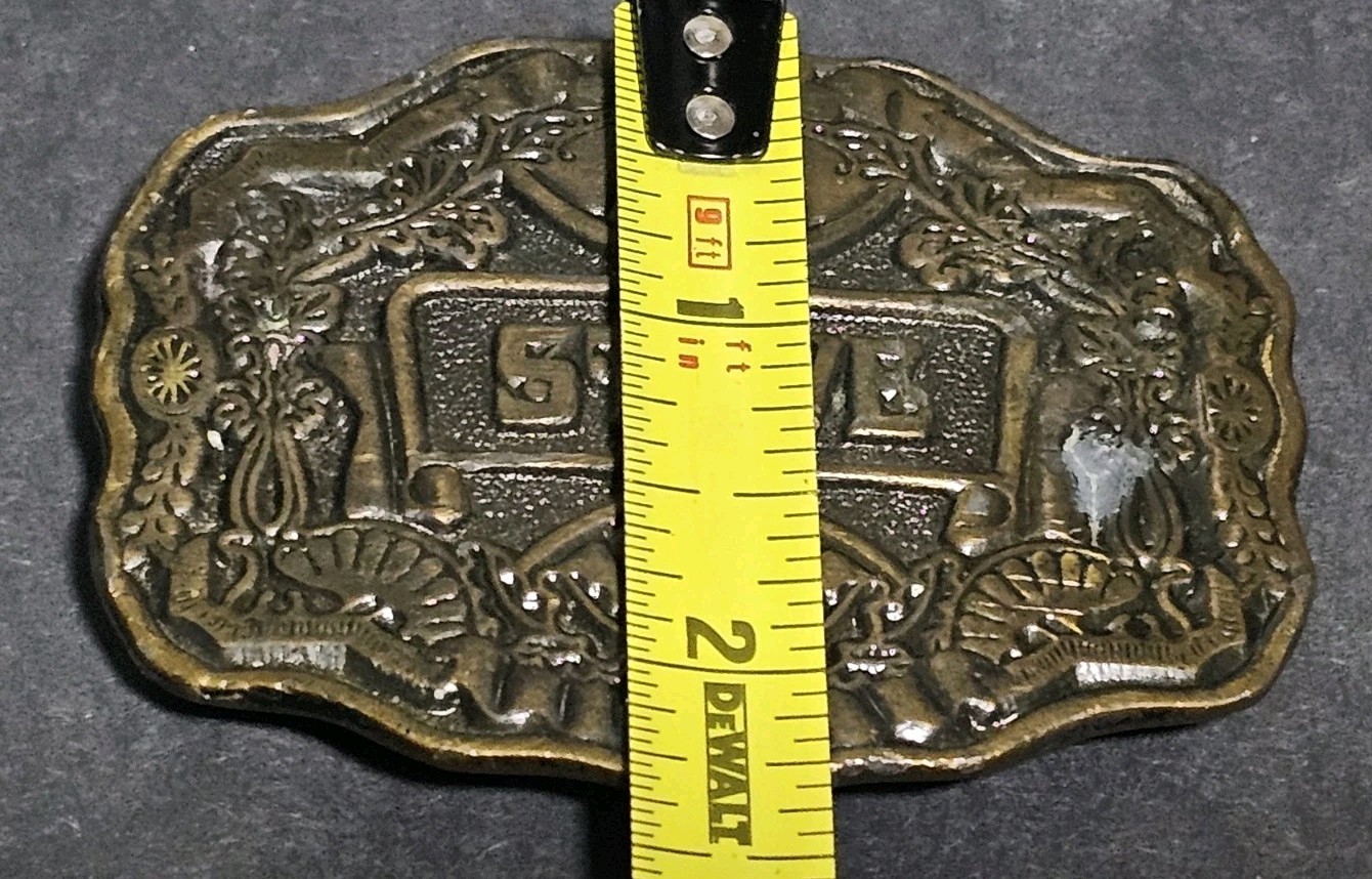 1970s Oden Inc. Brass/Bronze « Steve » Belt Buckle Personalized Name