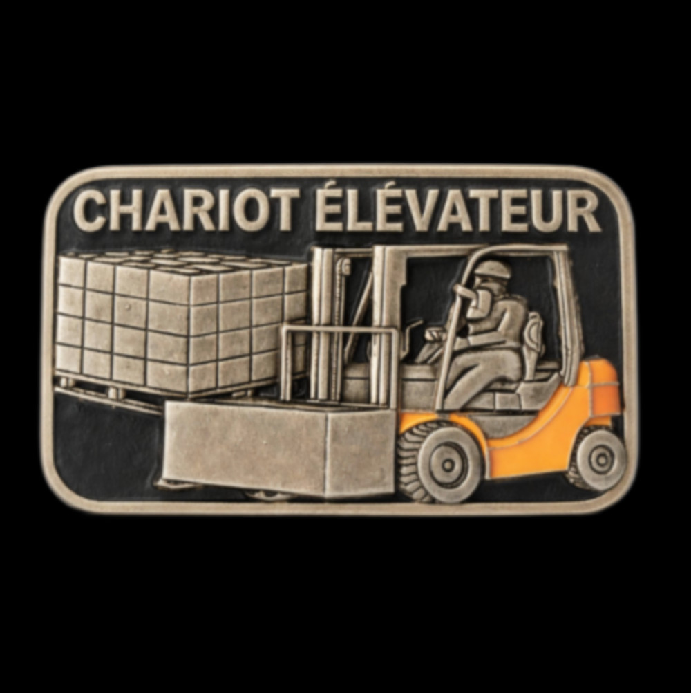 Chariot Elevateur French Forklift Operator Belt Buckle Bouce De Ceinture