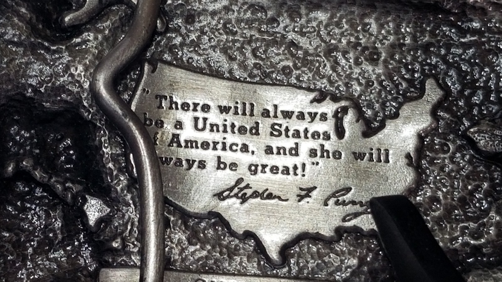 1983 Arroyo USA USMC Iwo Jima Commemorative Belt Buckle Limited Edition Shelf H2