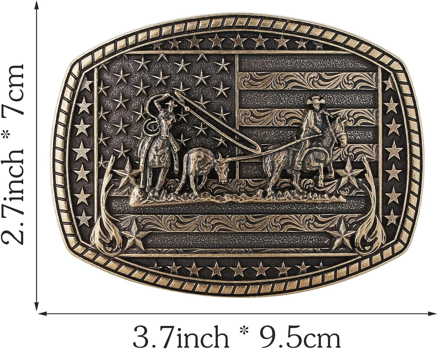 Cowboy Belt Buckle for Men Western Cowgirl Rodeo Longhorn Bull Belt Buckles