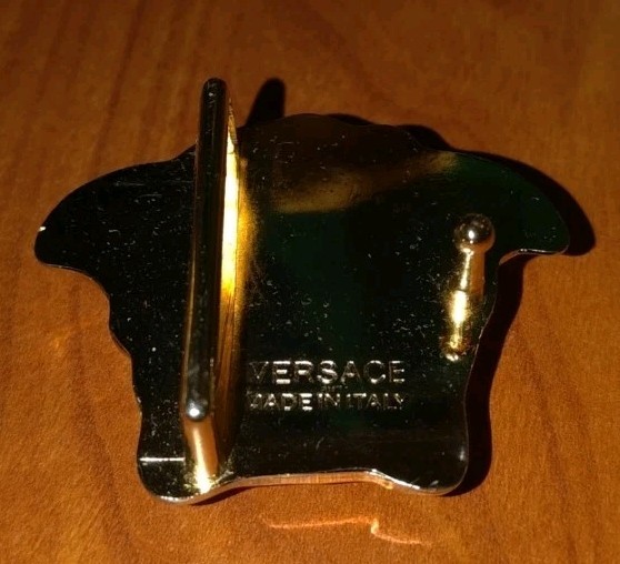 Versace Belt Buckle Medusa Versus Fibbia Schnalle Boucle Cintura Gurtel Gift Lux