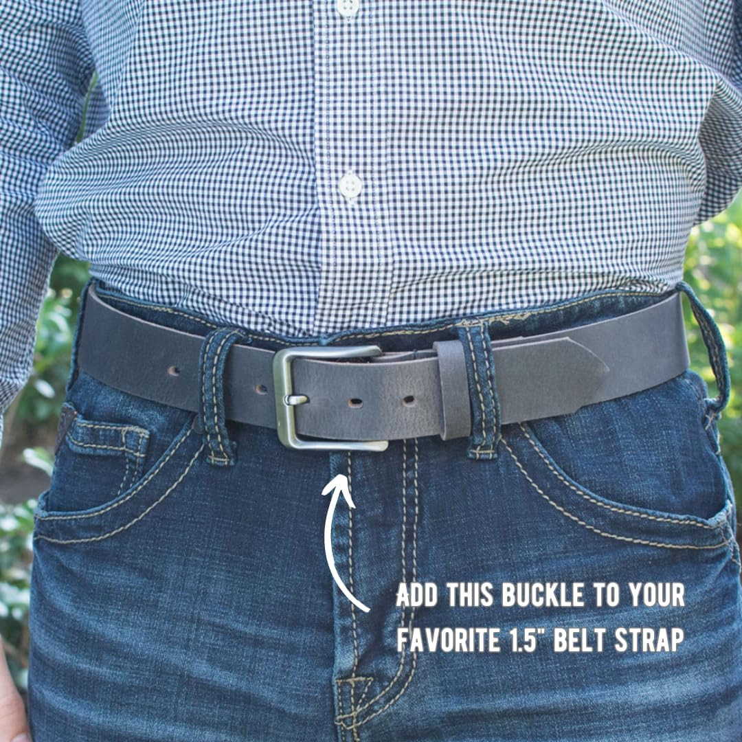 Casual 1.5&Prime; Belt Buckle – Nickel-Free and Hypoallergenic