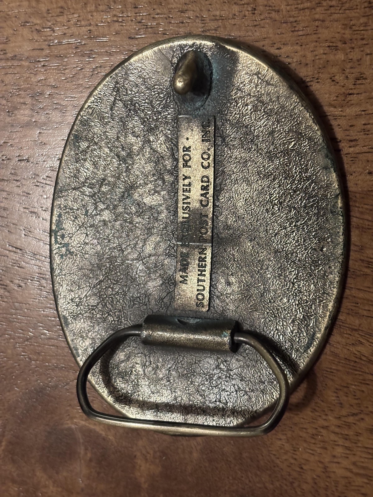 Nashville Belt Buckle Oval Country Music Guitar Banjo Fiddle Brass Tone
