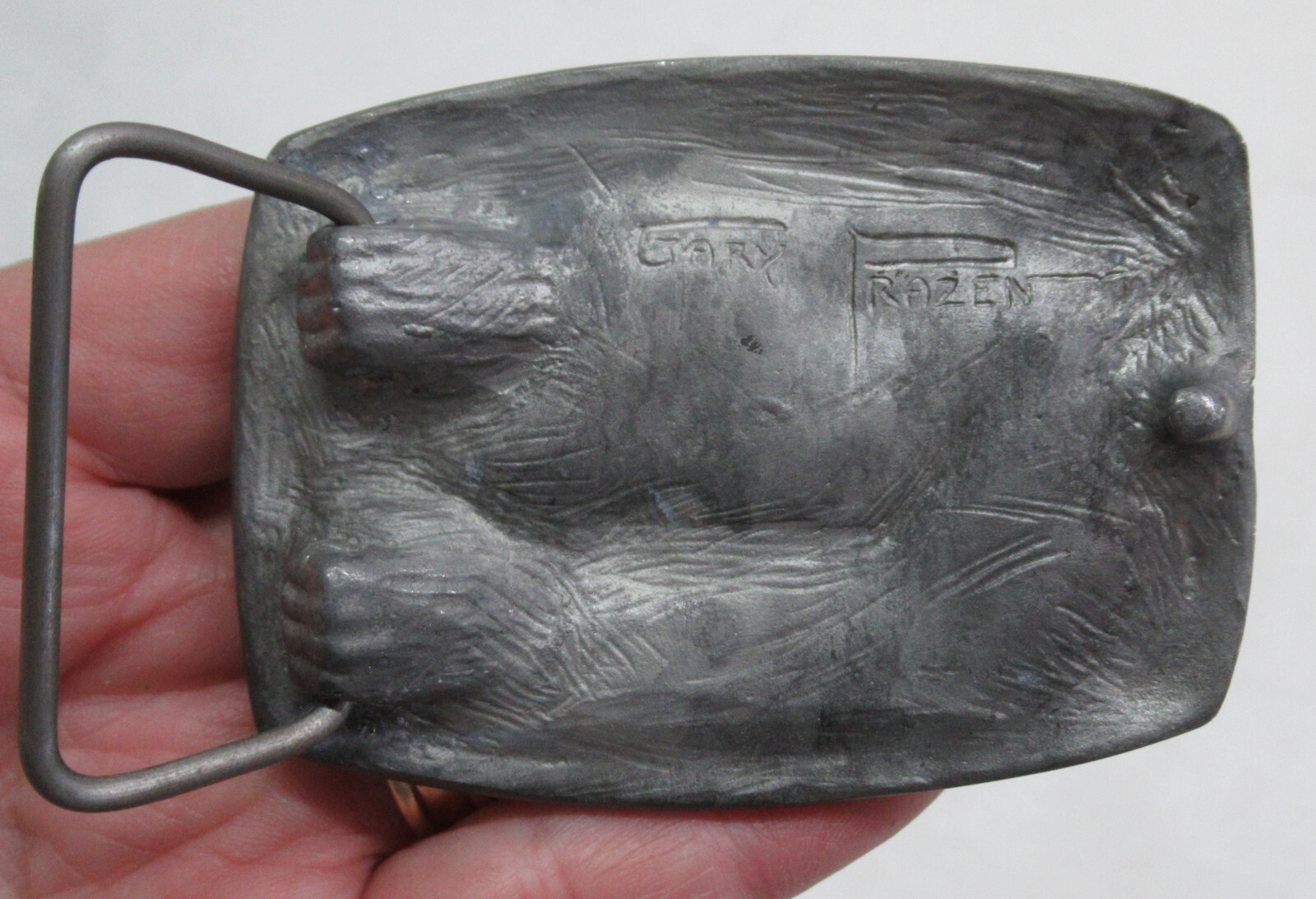 ELKO – SAFETY OLYMPIAD 88 – GARY PRAZEN – BELT BUCKLE – listing # 3913
