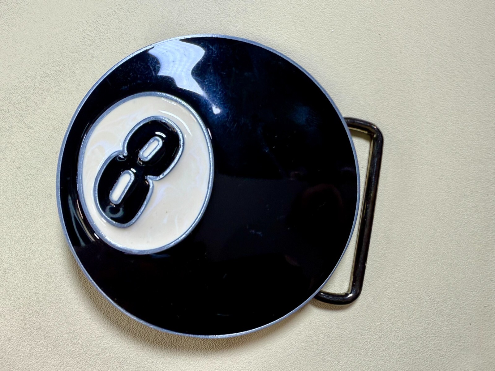 Eight Ball Pool Game Magic Figural Black & White New Belt Buckle