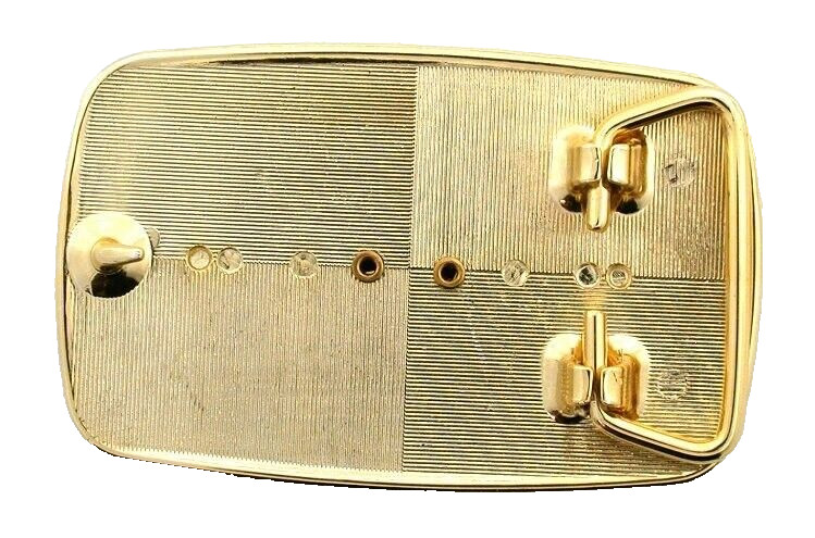 40×30 Oval Lapis Lazuli Cab Gold Color 3 1/3 x 2 1/10 Inch Belt Buckle PBB19